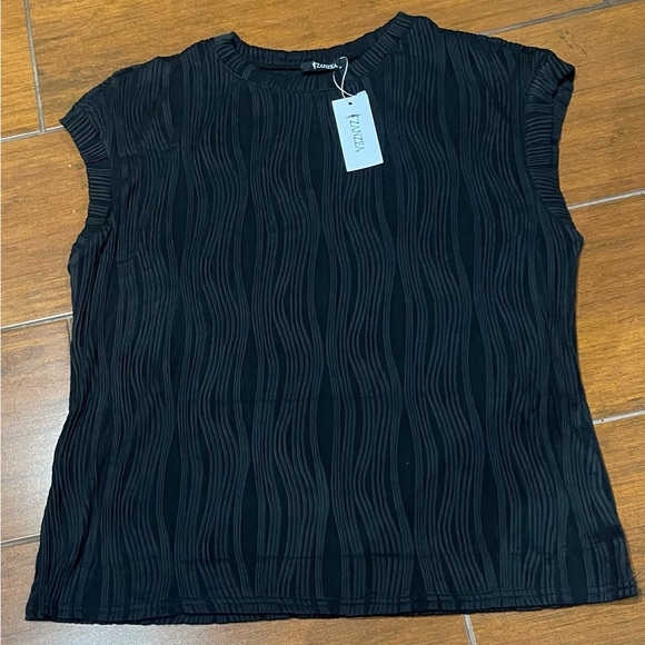 NEW - ZANZEA Women's Summer‎ T-Shirts, Short Sleeve, Textured, Knitted, Women's - Picture 4 of 4